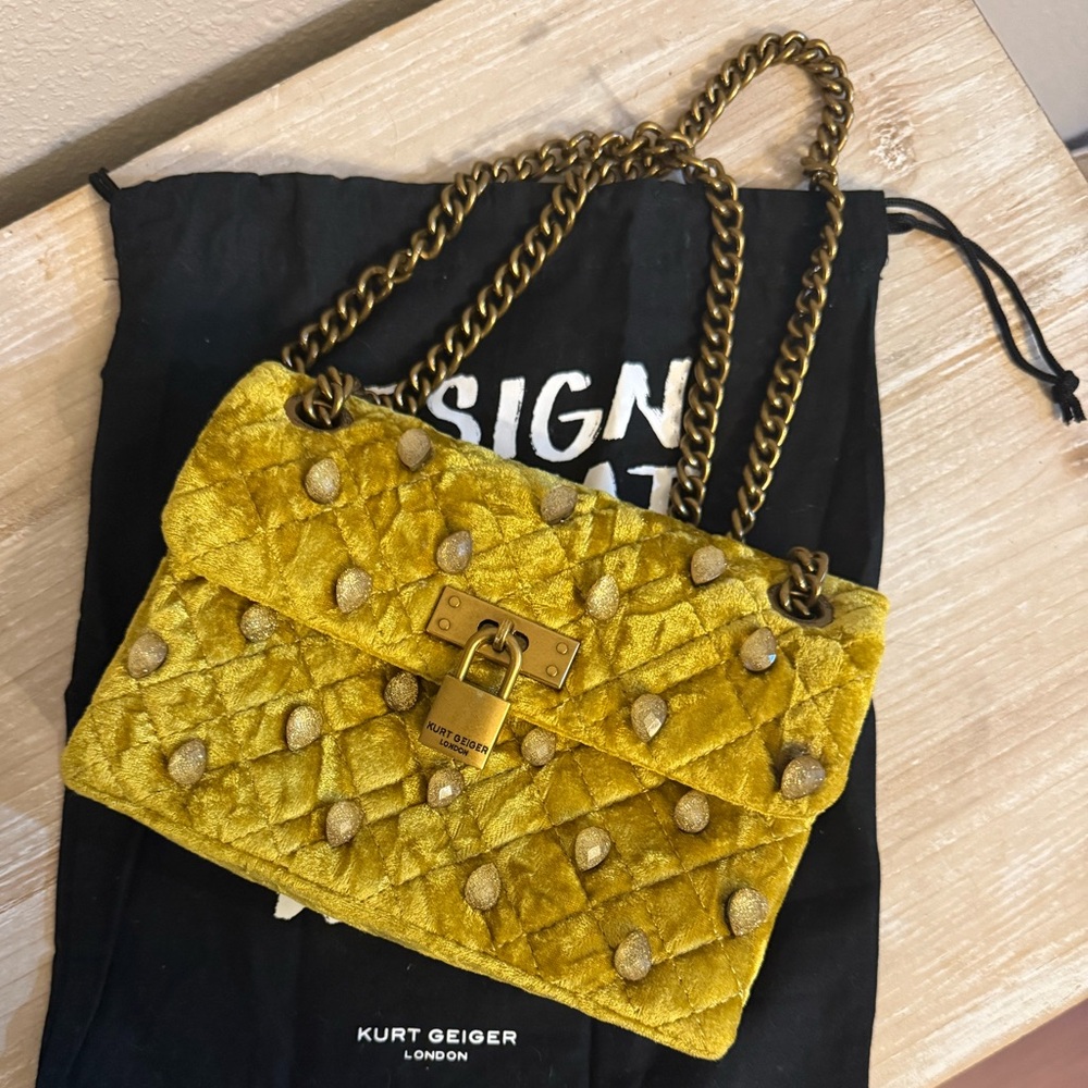 Kurt Geiger Yellow Quilted Bag